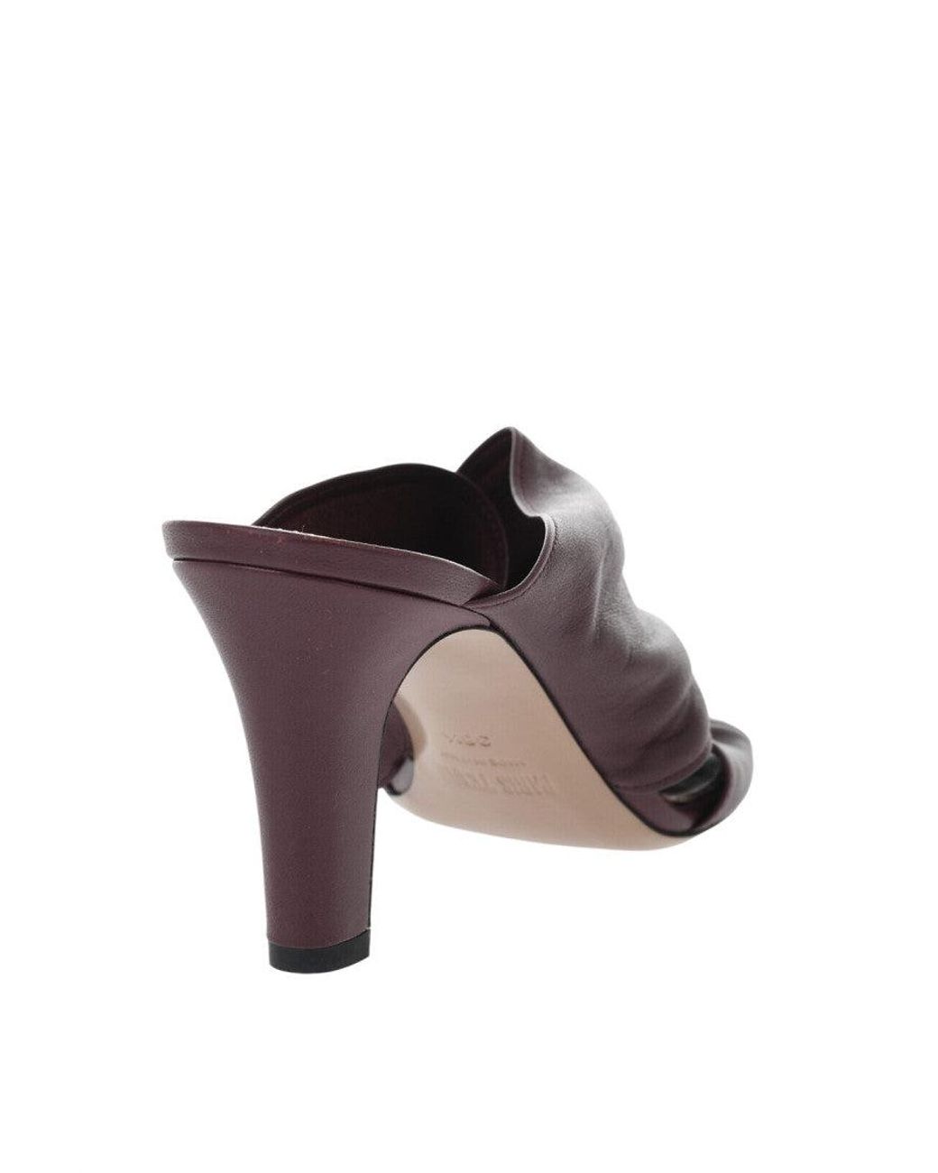 Paris Texas Brown Burgundy Leather Heels