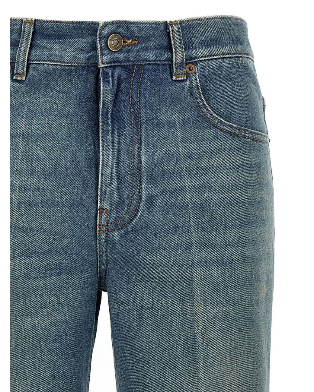 Valentino Blue Jacquard Jeans