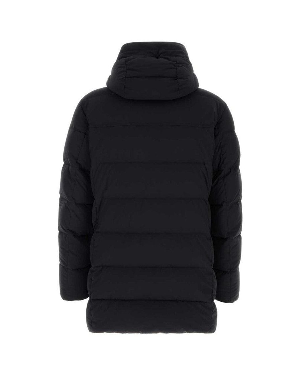 Moorer Blue Dark Hood Jacket for men