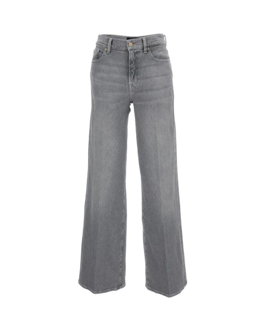 7 For All Mankind Gray Bootcut High Rise Jeans