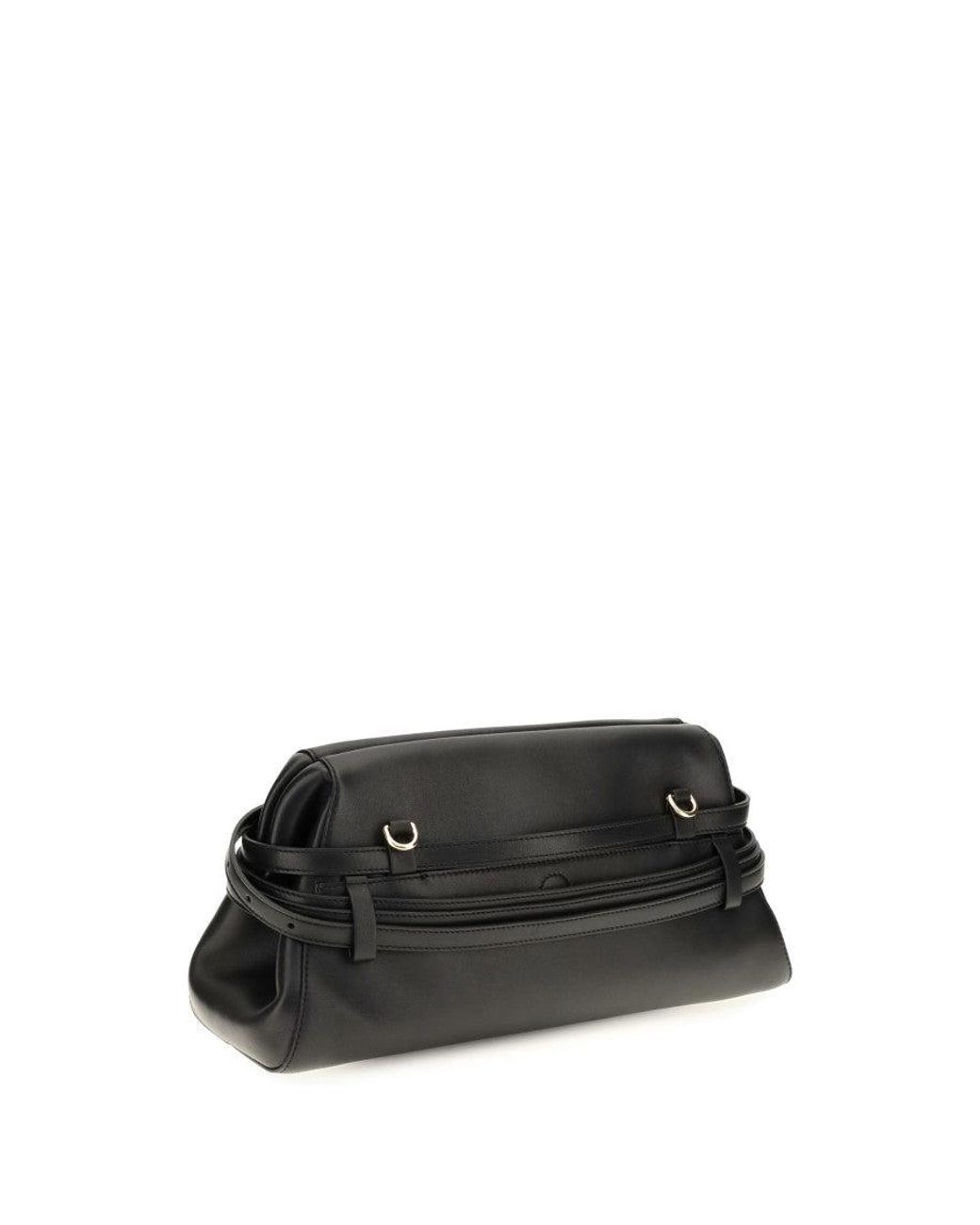 Moschino Black Tie Me Small Clutch