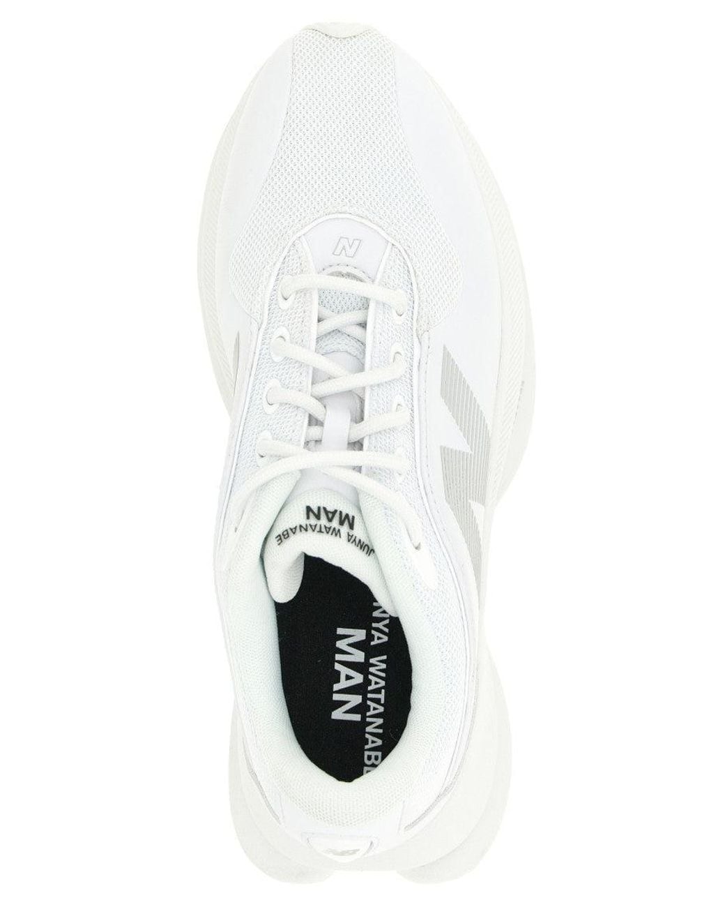 Junya Watanabe White Logo Lace Up Sneakers for men