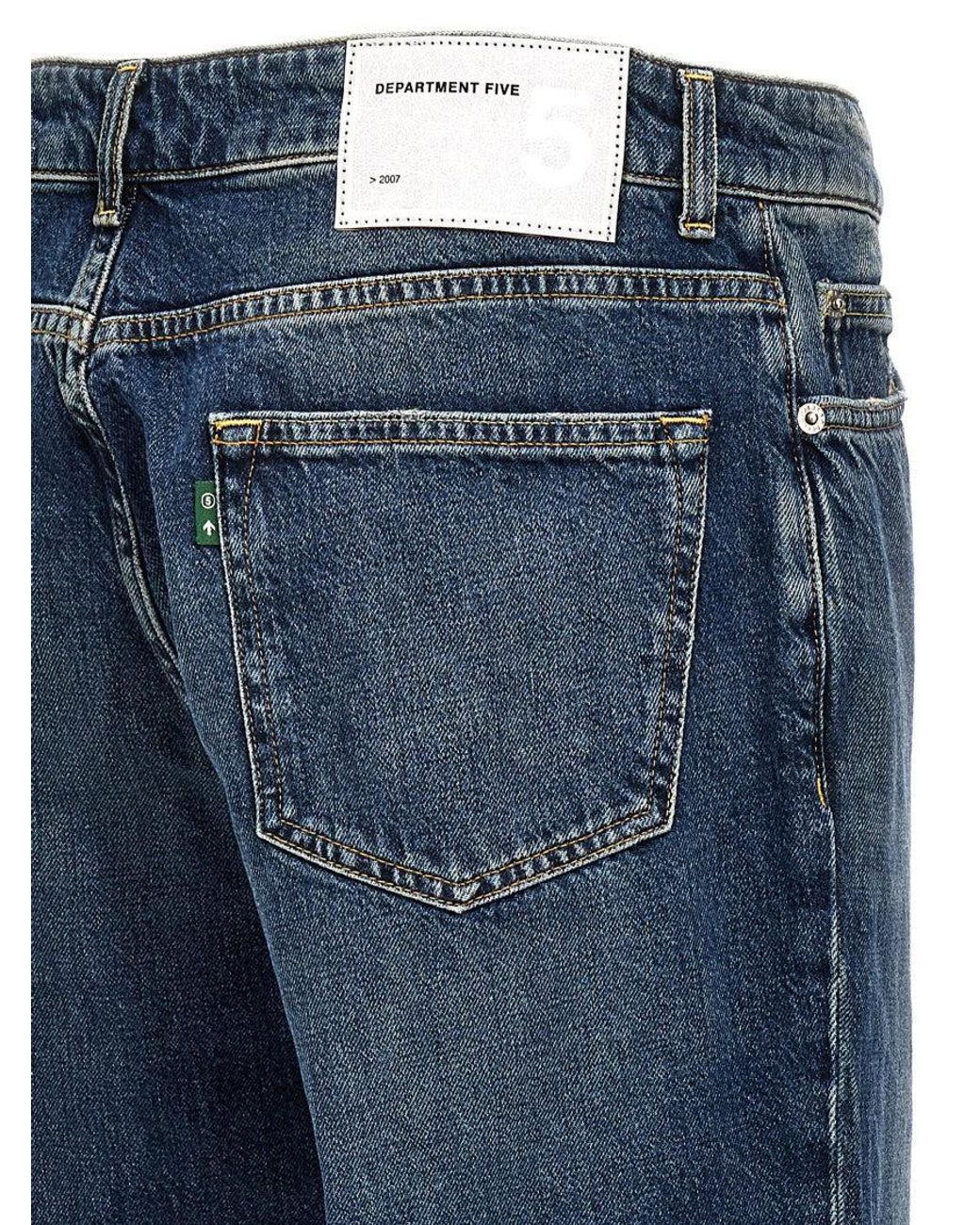 Department 5 Blue Regular Waist Jeans for men