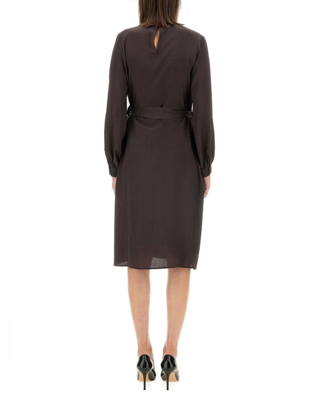 Kiton Black Silk Dress It
