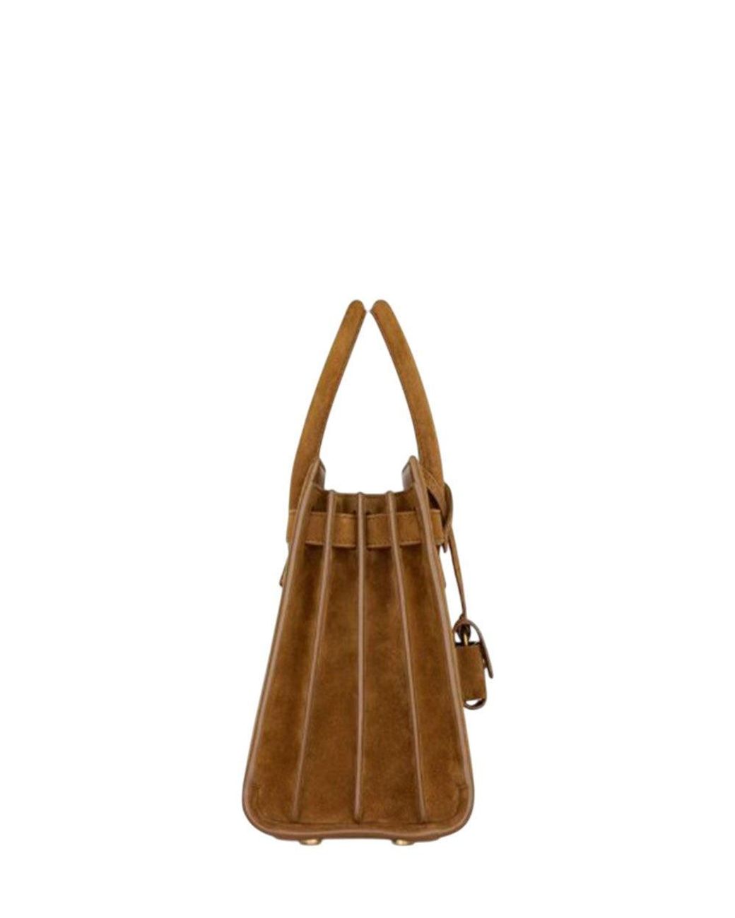Saint Laurent Brown Sac De Jour Small Satchel