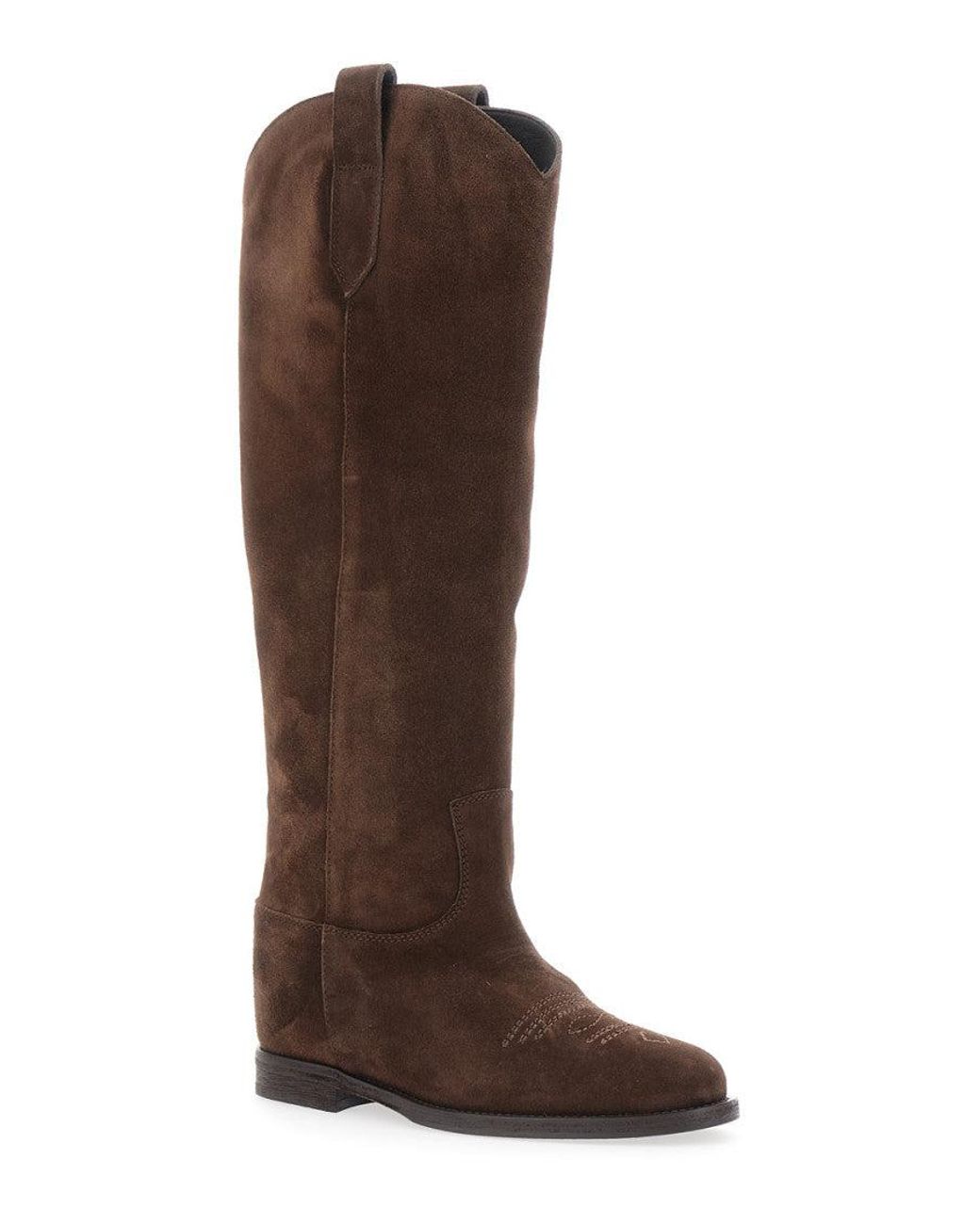 Via Roma 15 Brown Pointed Boots