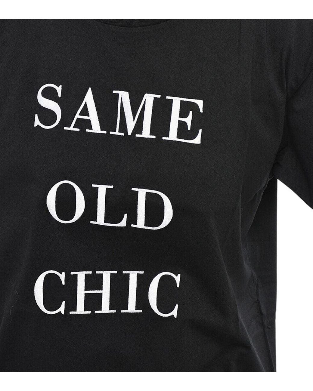 Moschino Black Single Graphic Crew Neck Oversized T-Shirt