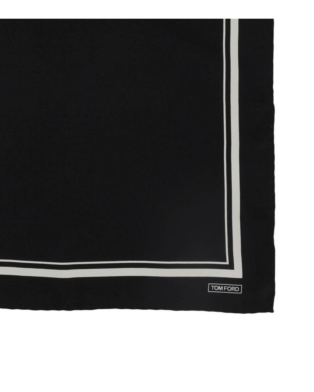 Tom Ford Black Tom Ford Silk Pocket Square for men