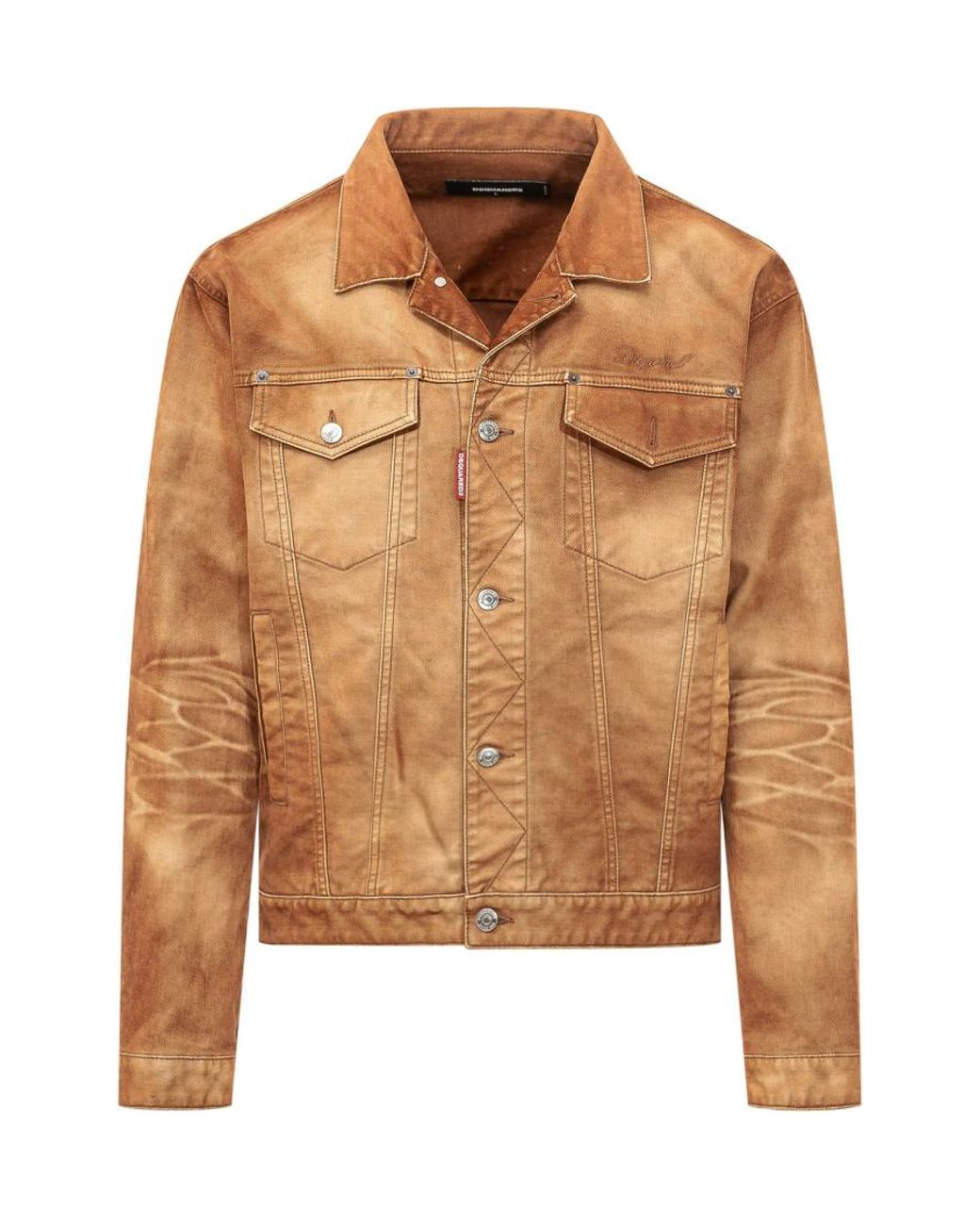 DSquared² Brown Shirt Collar Jacket for men