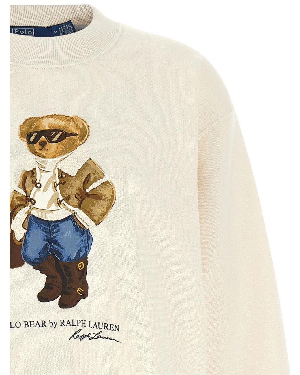 Polo Ralph Lauren White Graphic Sweatshirt