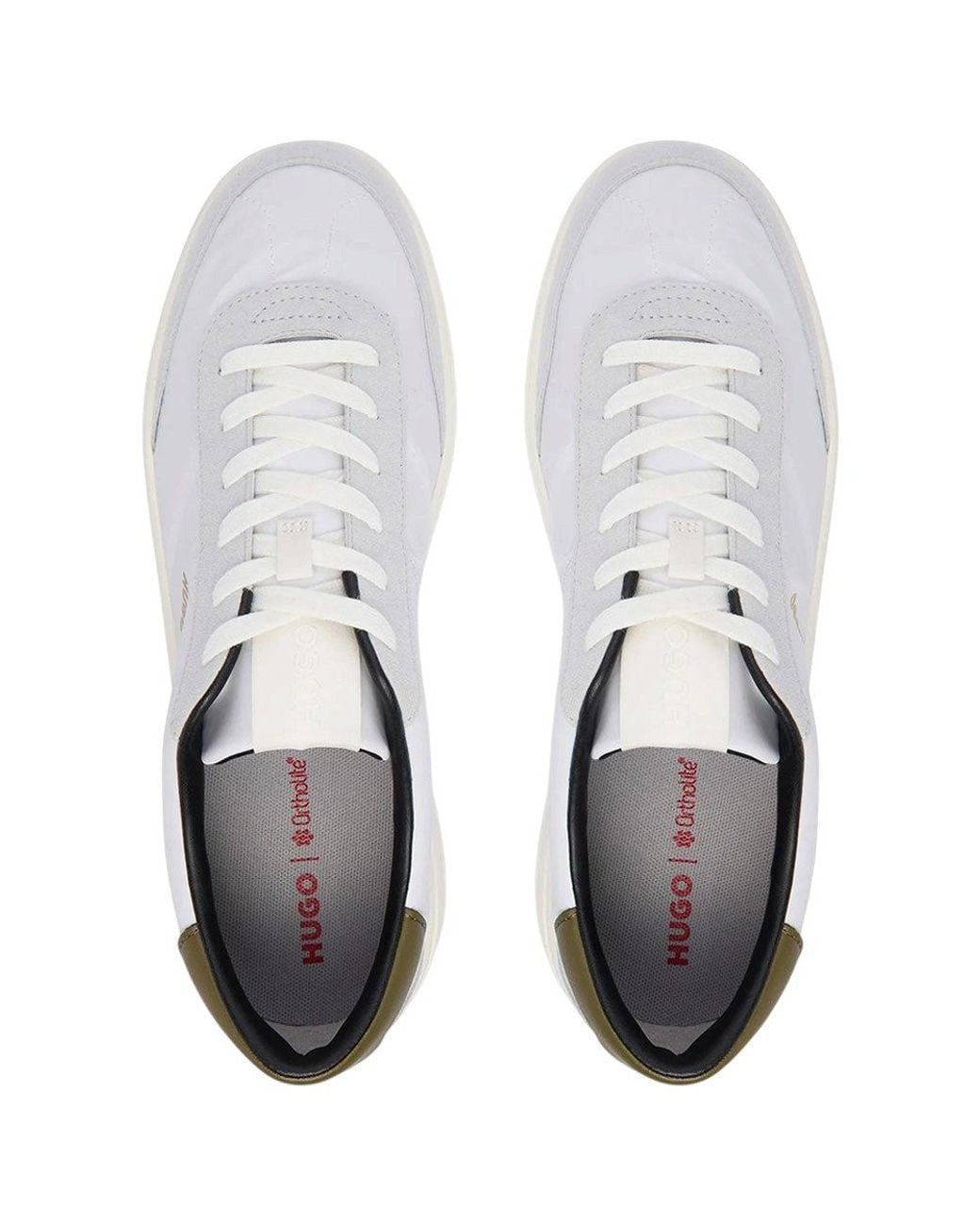 HUGO White Logo Sneakers for men