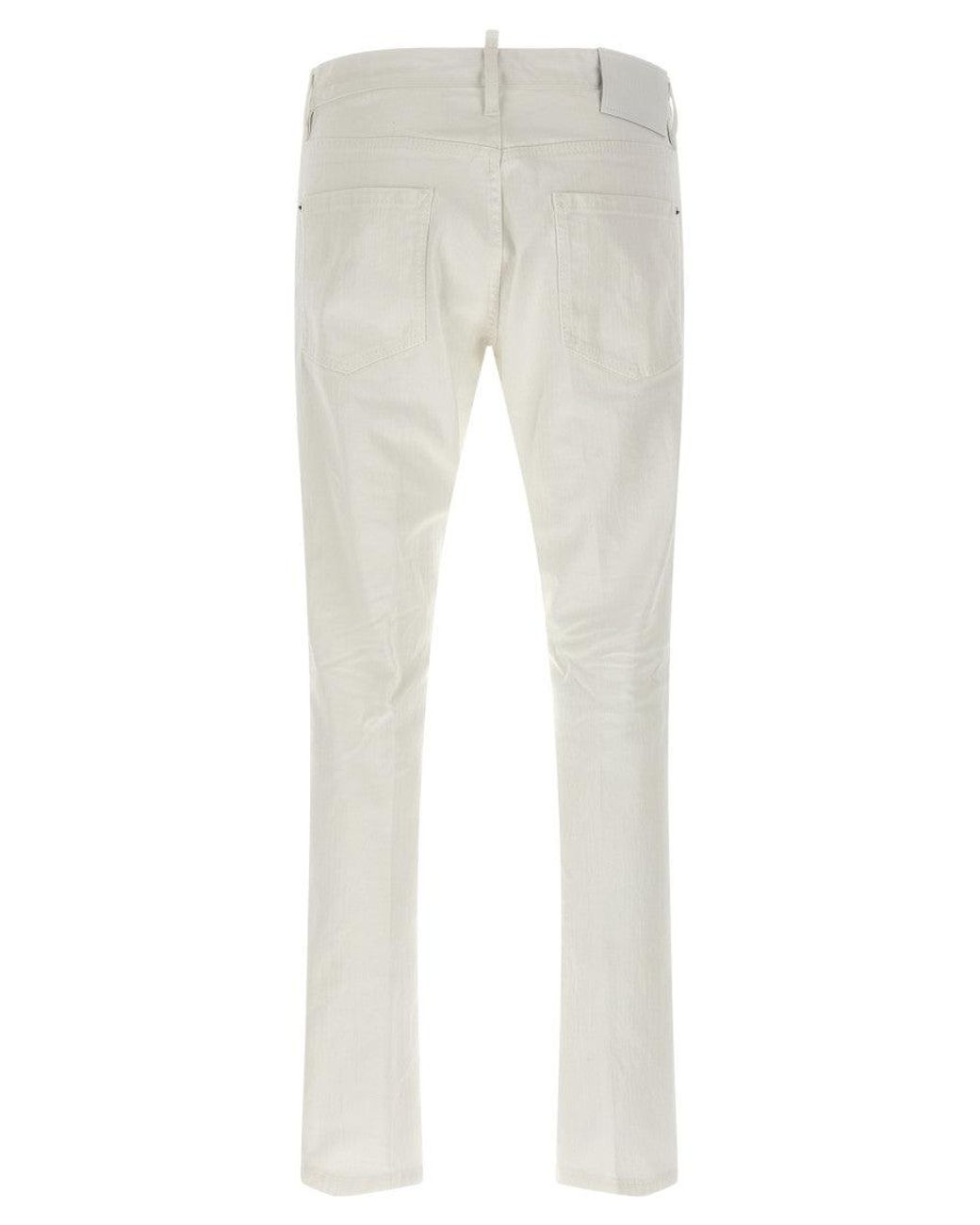 DSquared² White Teddy Jeans for men