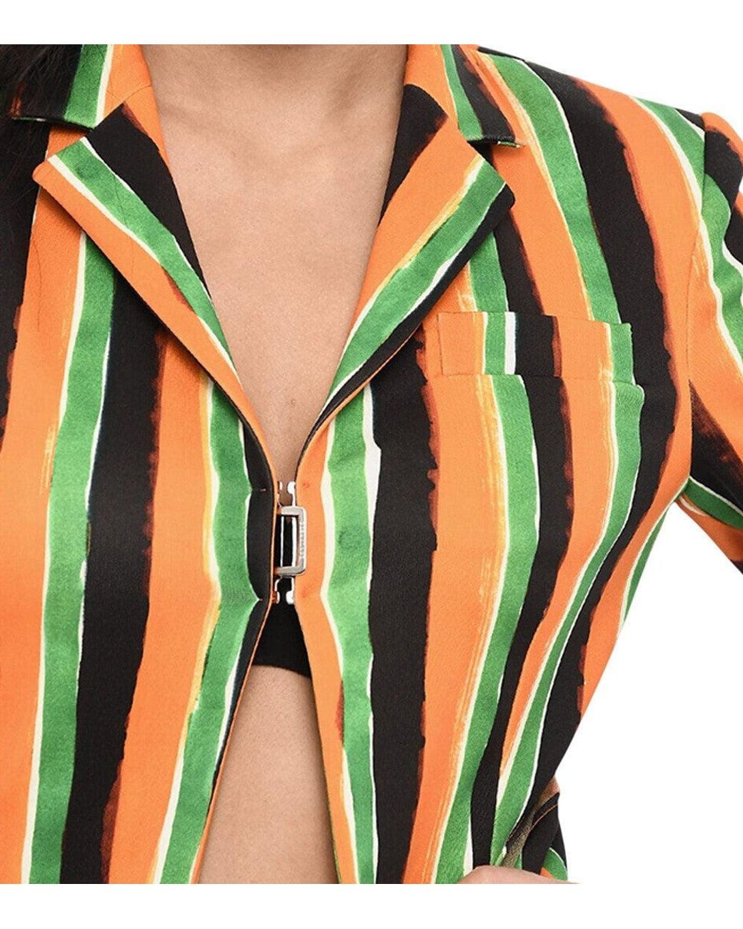DSquared² Black Stripes Notched Lapel Blazer
