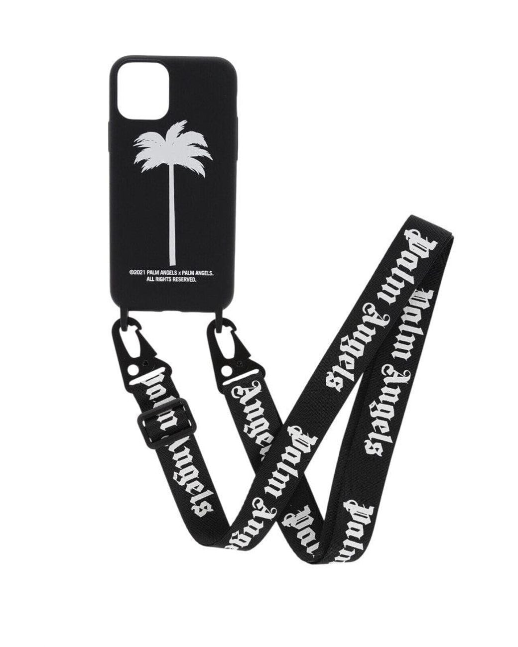 Palm Angels Black Printed Iphone 11 Pro Case for men