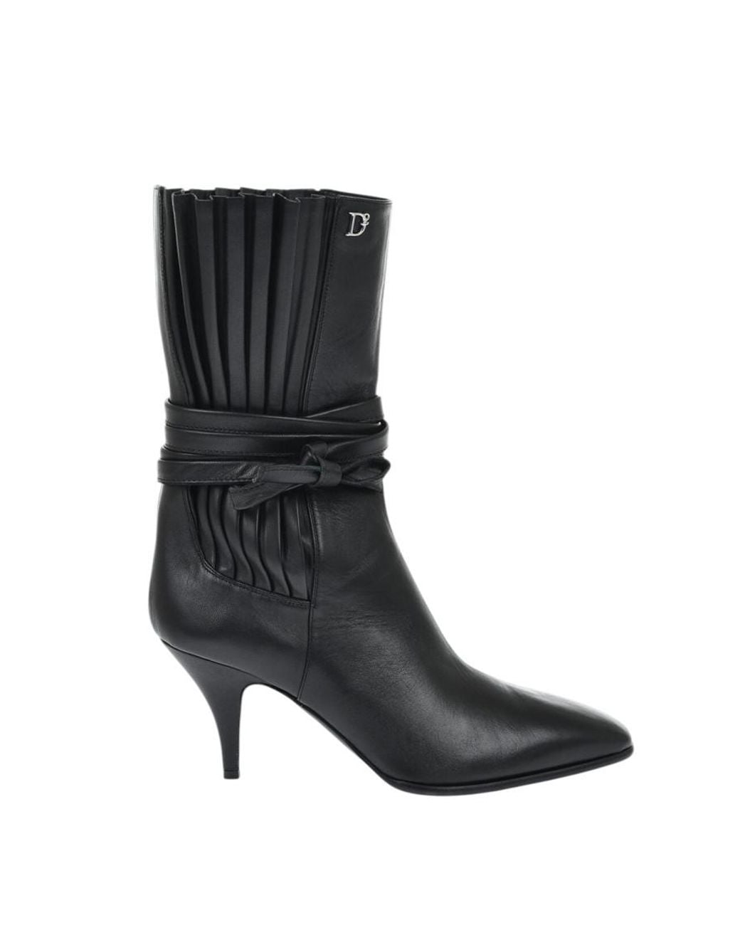 DSquared² Black Leather Ankle Boots