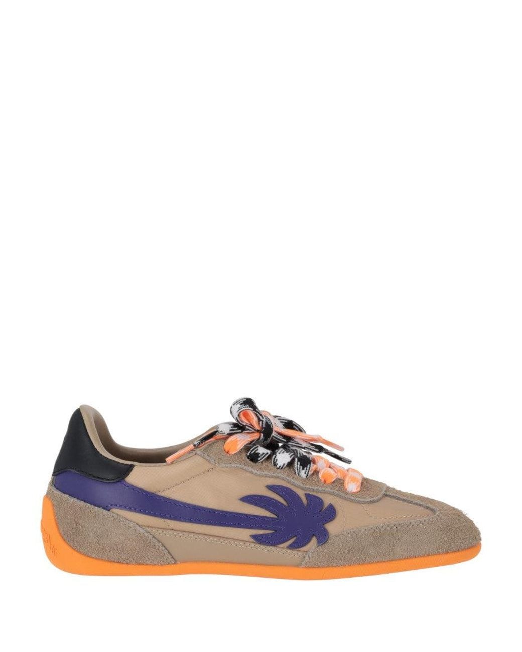 Palm Angels Blue Pa 5 Leather Low-Top Sneakers