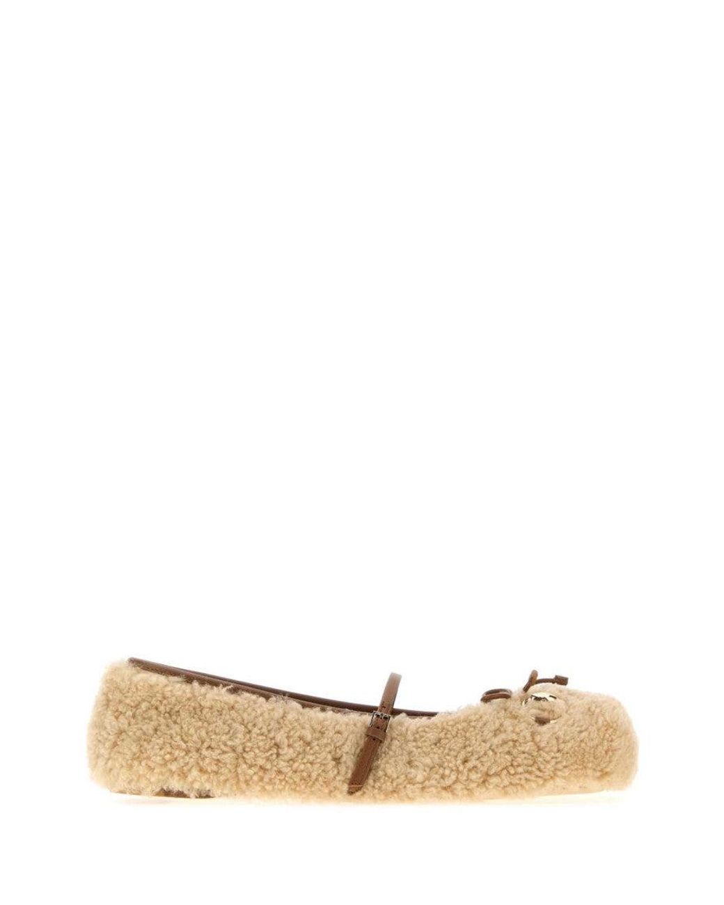 Gucci White Slip-On Ballet Flat