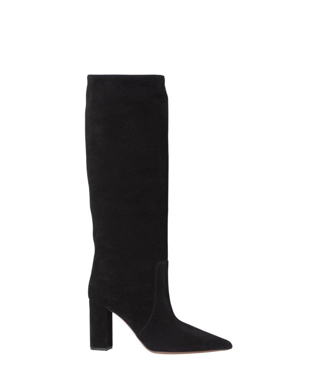Paris Texas Black Suede Boots