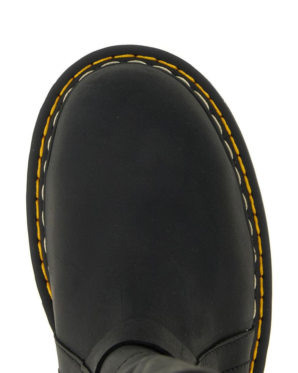 Rick Owens Black 'Quad Sole Pull On' Dr.Martens X Rickowens Boots