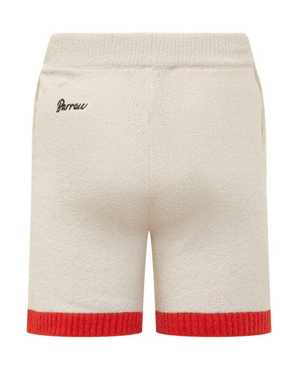 Barrow Gray Off Logo Shorts for men