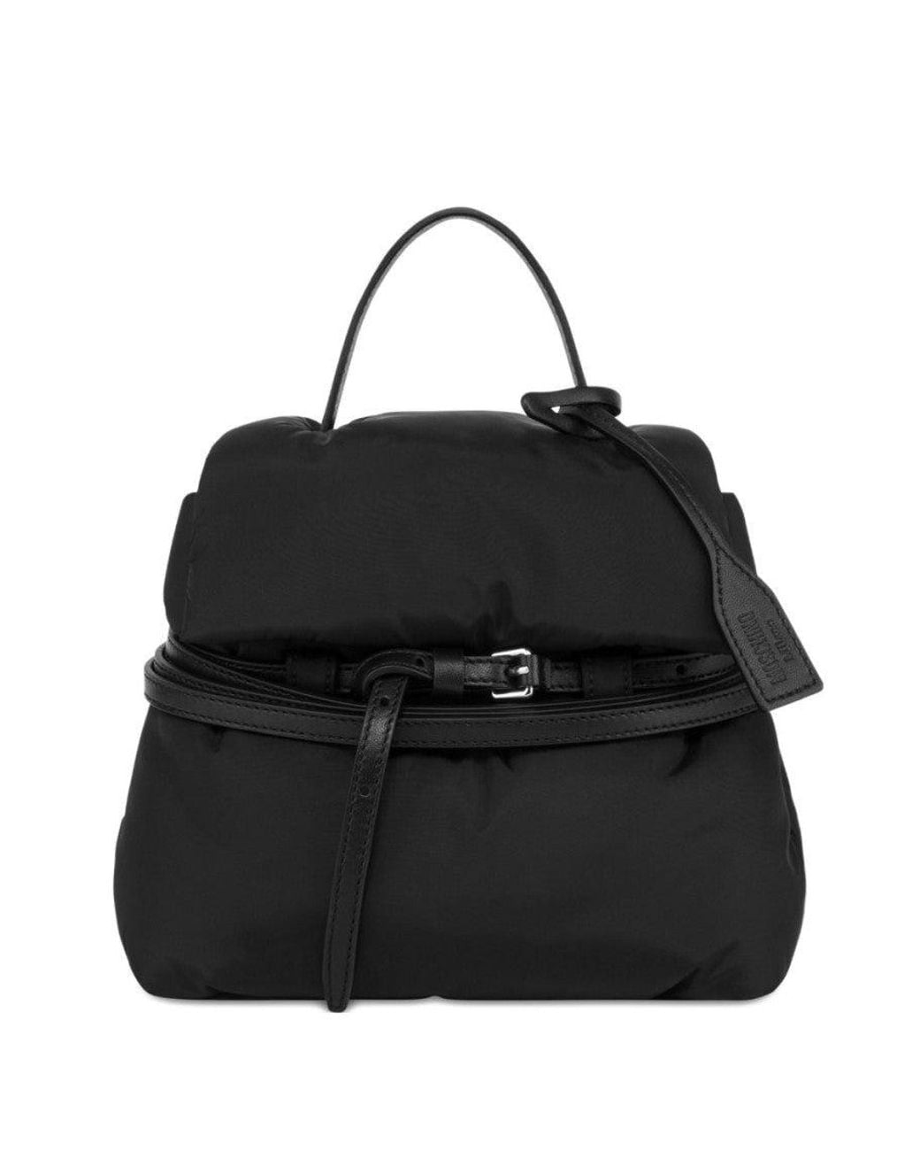 Moschino Black Tie Me Small Satchel