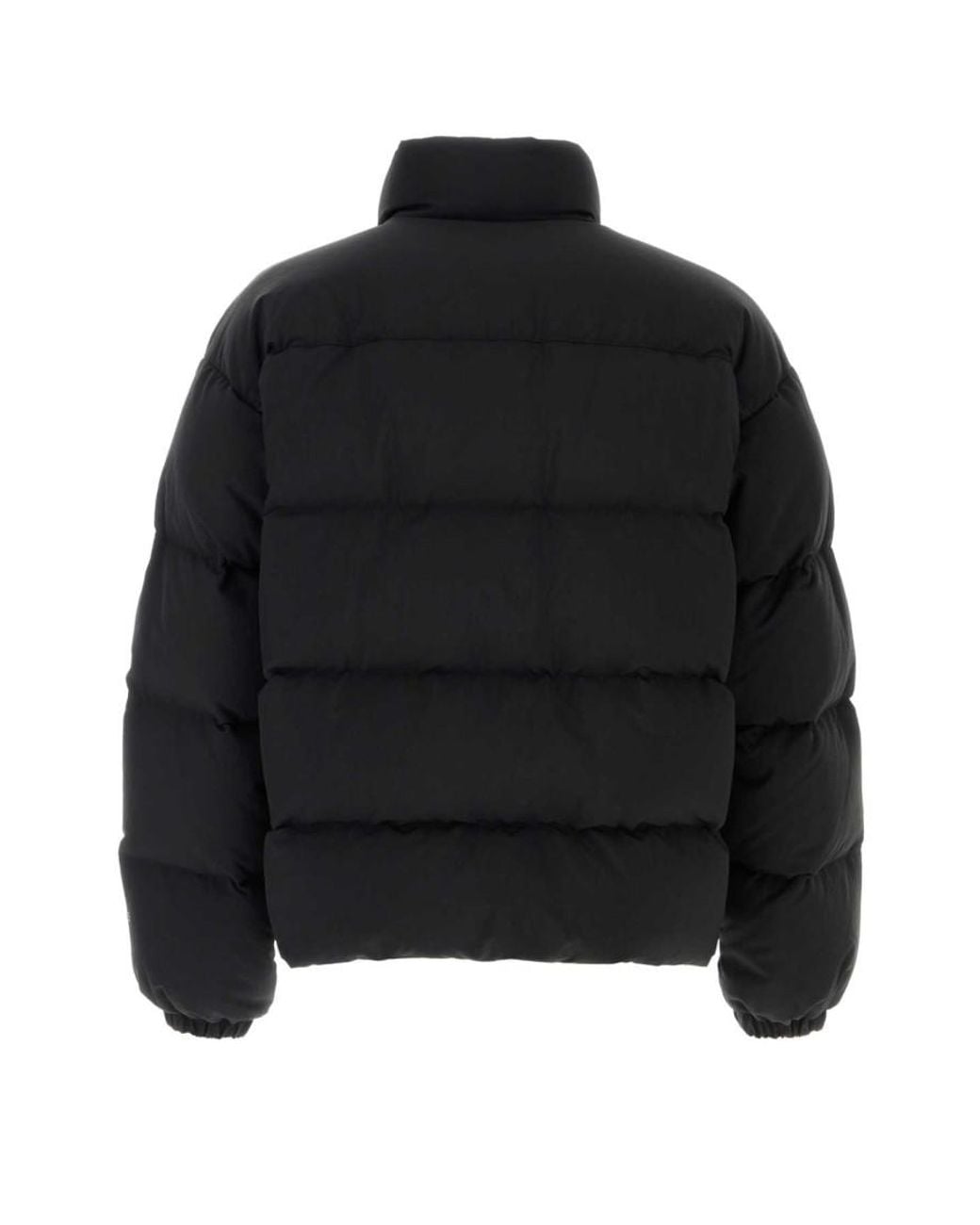 Jil Sander Black Mock Collar Down Jacket