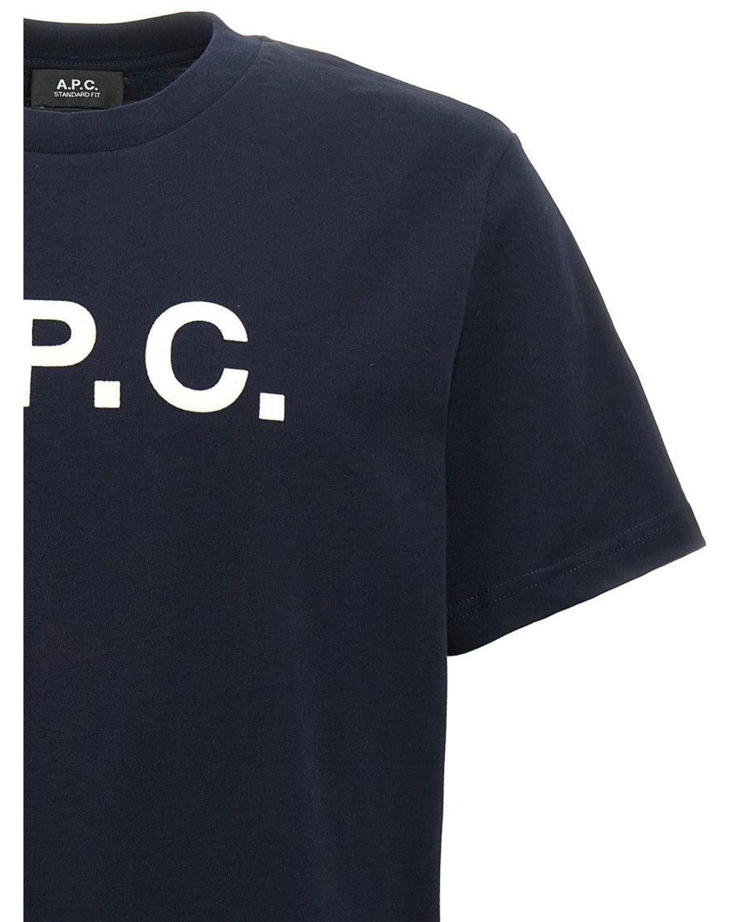 A.P.C. Black 'Vpc' T-Shirt for men