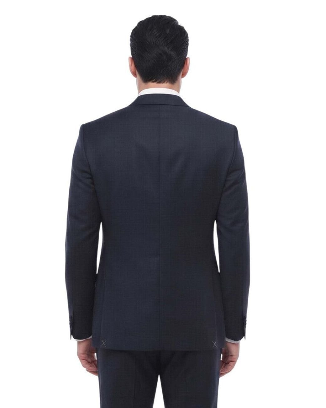 Corneliani Blue Notched Lapel Blazer for men