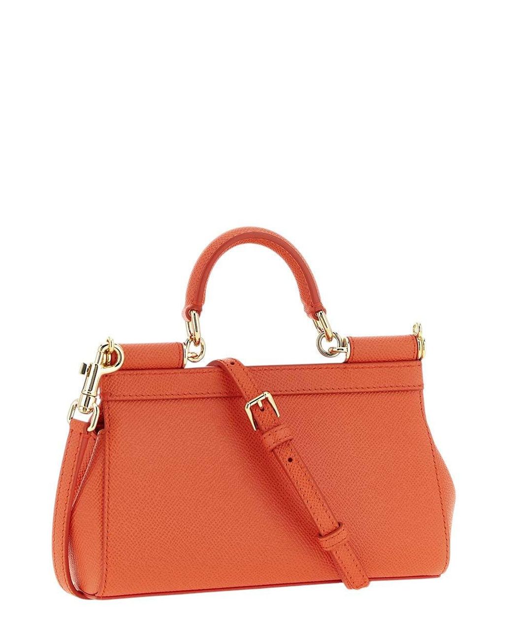 Dolce & Gabbana Red Sicily Mini Satchel