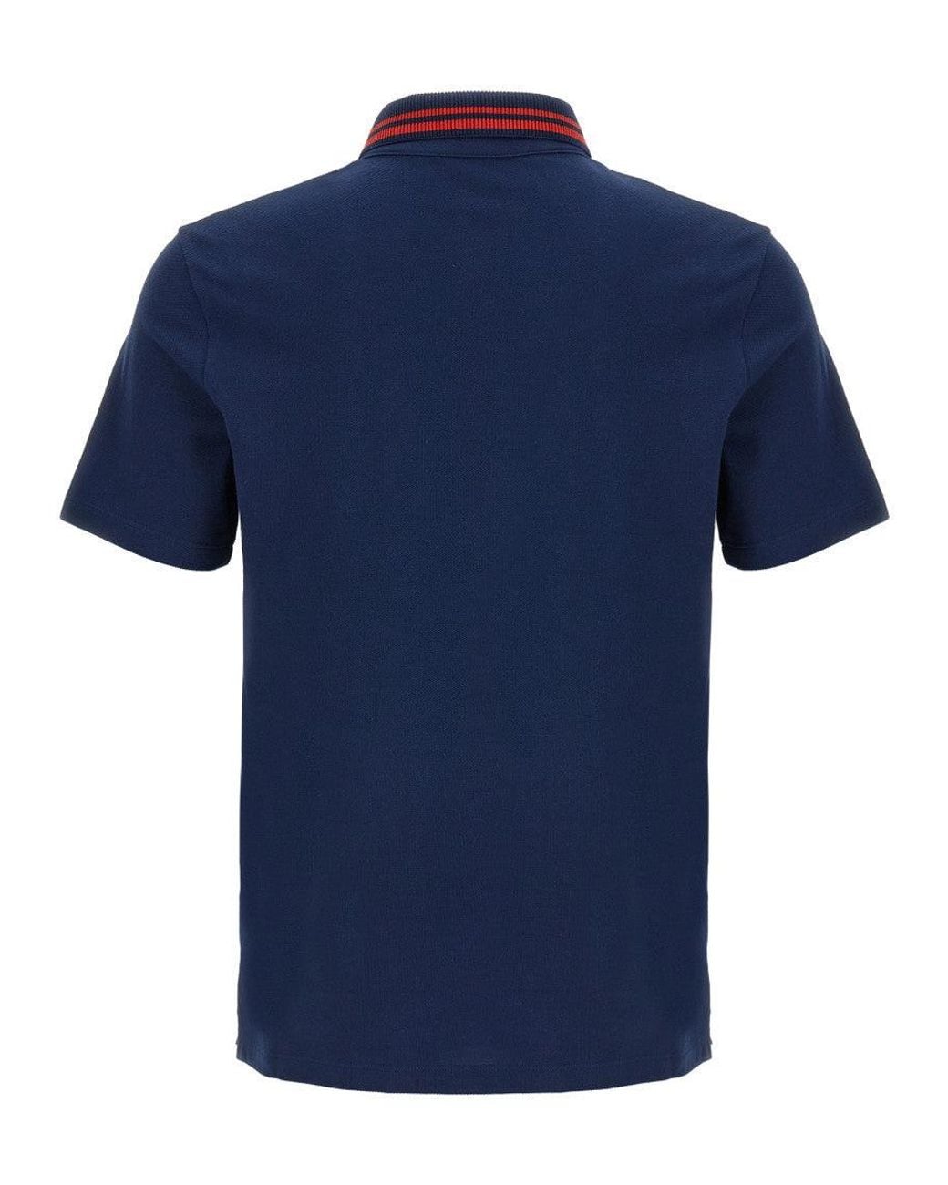 Valentino Blue Embroidery 'Vg' Polo for men