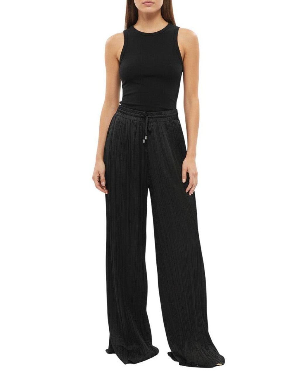 DIESEL Black Loose Pleated Pants