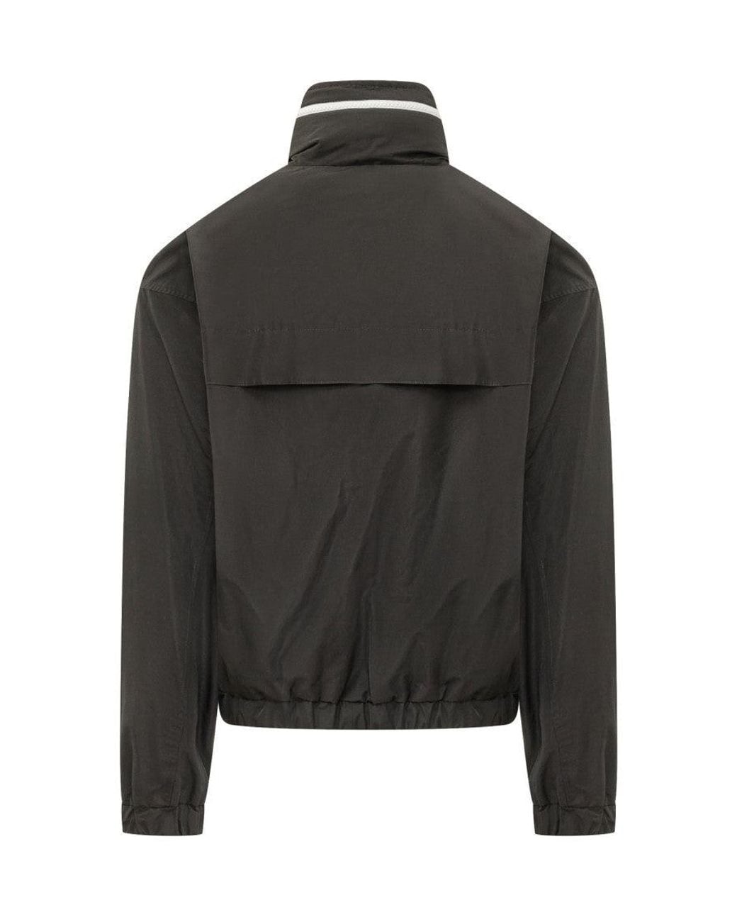 AMI Black Mock Collar Jacket for men