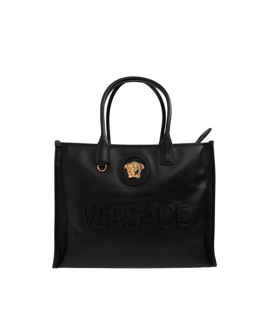 Versace Black Tote Bags