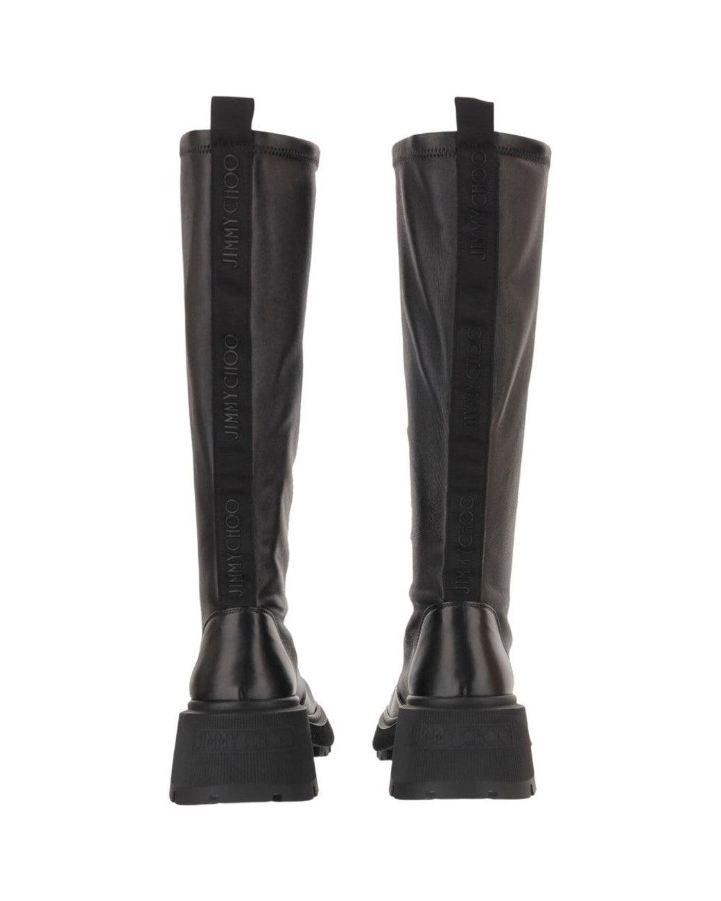 Jimmy Choo Black Zipper Boots