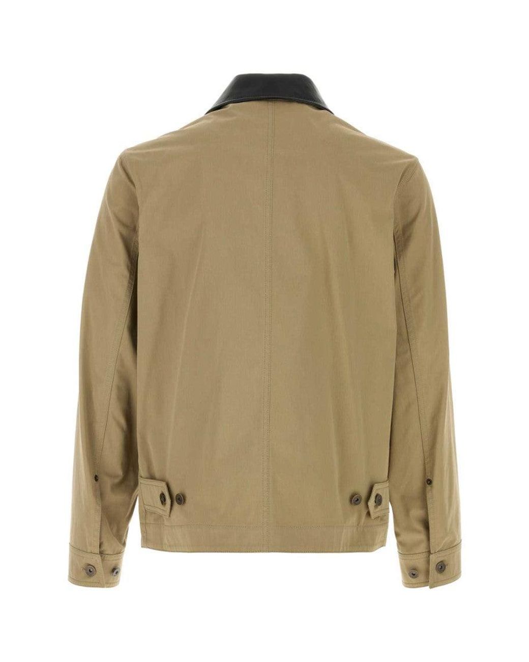Burberry Green Shirt Collar Jacket for men