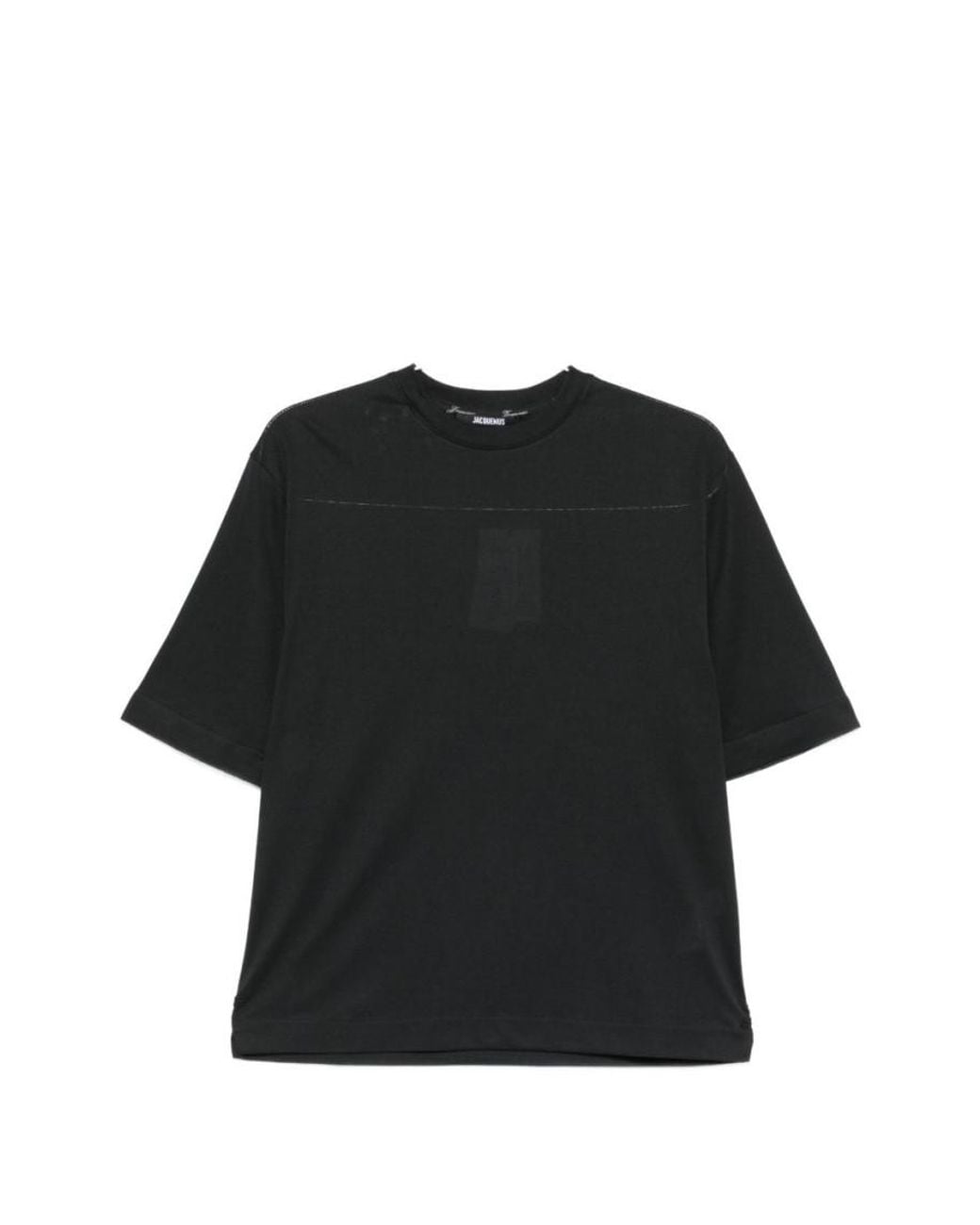 Jacquemus Black Solid Crew Neck T-Shirt