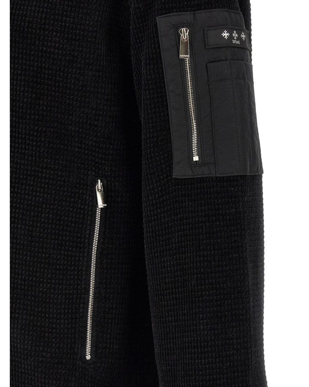 Tatras Black Textured Jacket for men