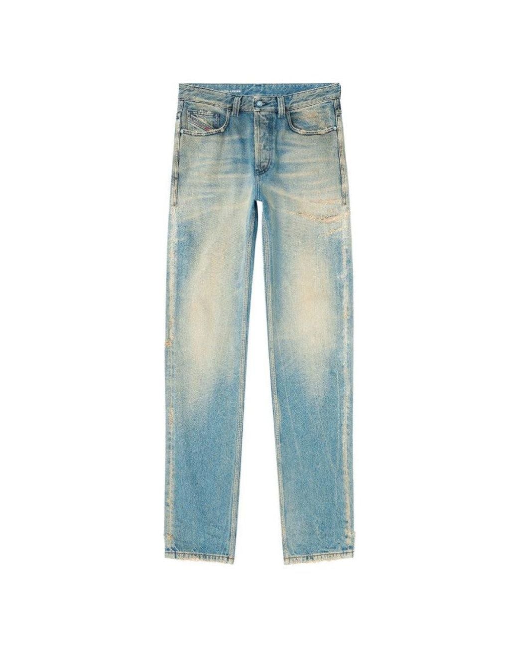 DIESEL Blue Mid Rise Jeans for men