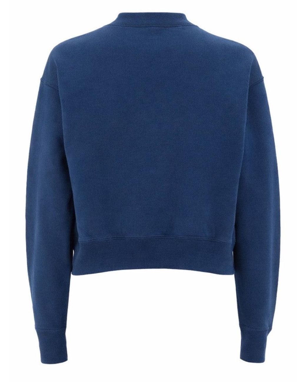 Chloé Blue Logo Crew Neck Sweatshirt