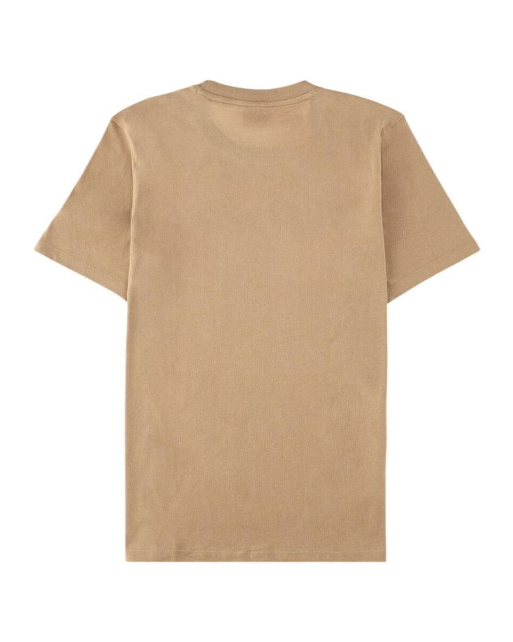 HUGO Natural Crew Neck Logo T-Shirt for men