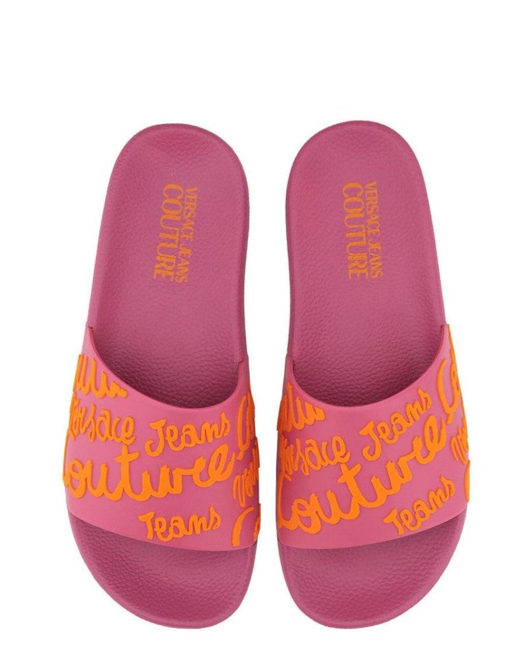 Versace Jeans Couture Pink Logo Slides