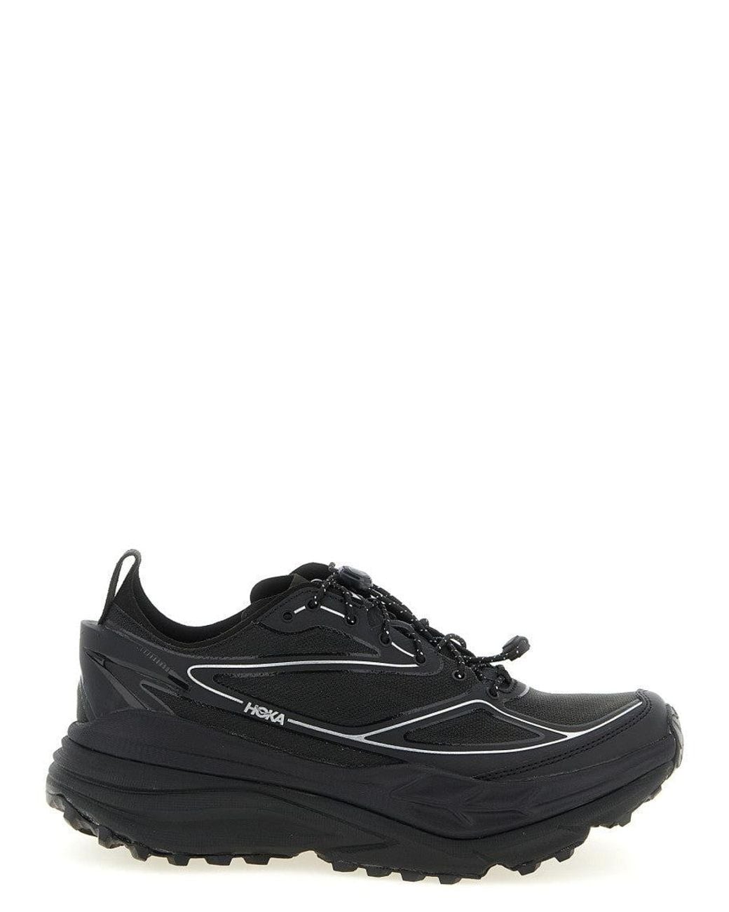 Hoka One One Black Solid Sneakers for men