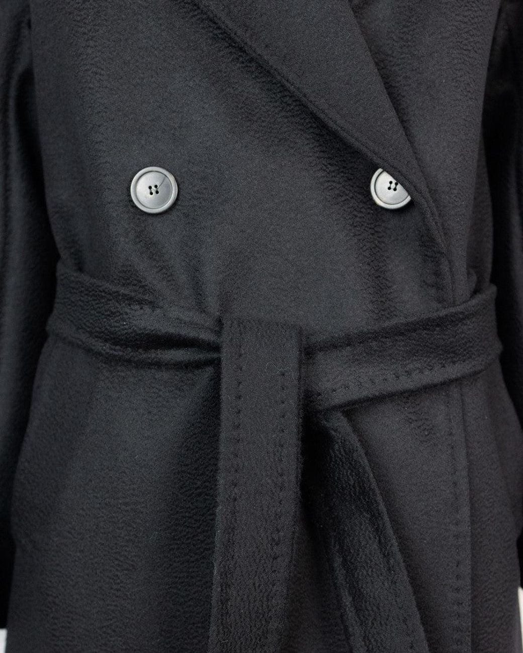 Weekend by Maxmara Blue Solid Notched Lapel Trench Coat