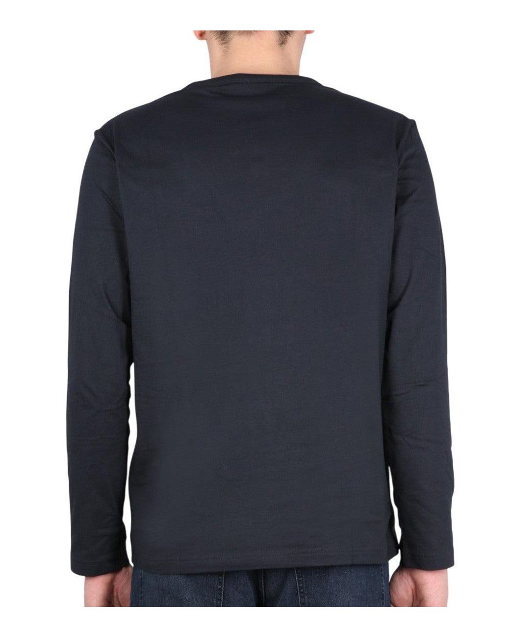 Boss Blue Logo Crew Neck T-Shirt for men