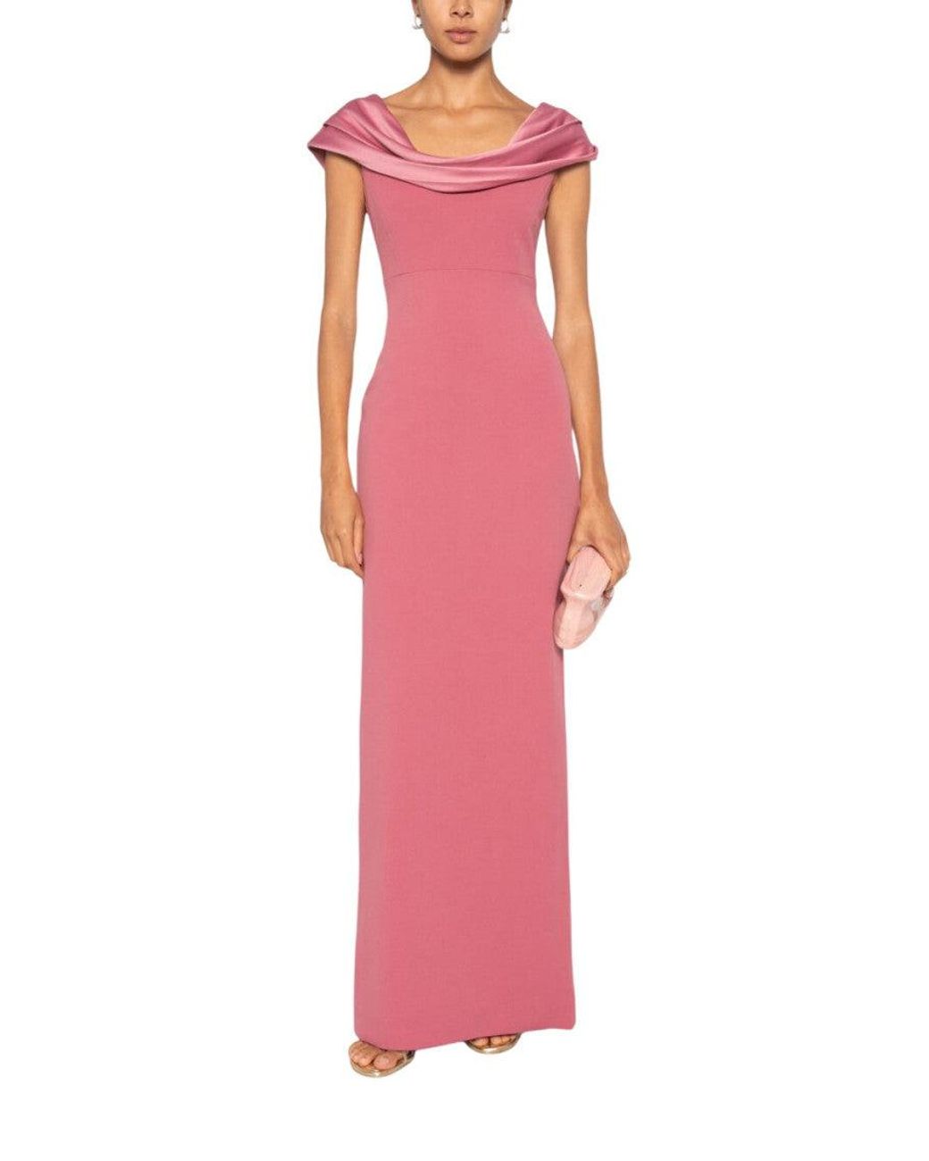 Solace London Pink Adele Maxi Dress
