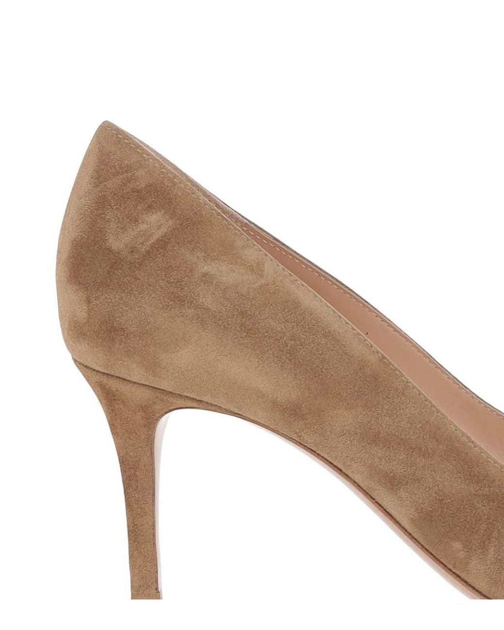 Gianvito Rossi Brown Slip-On Pumps