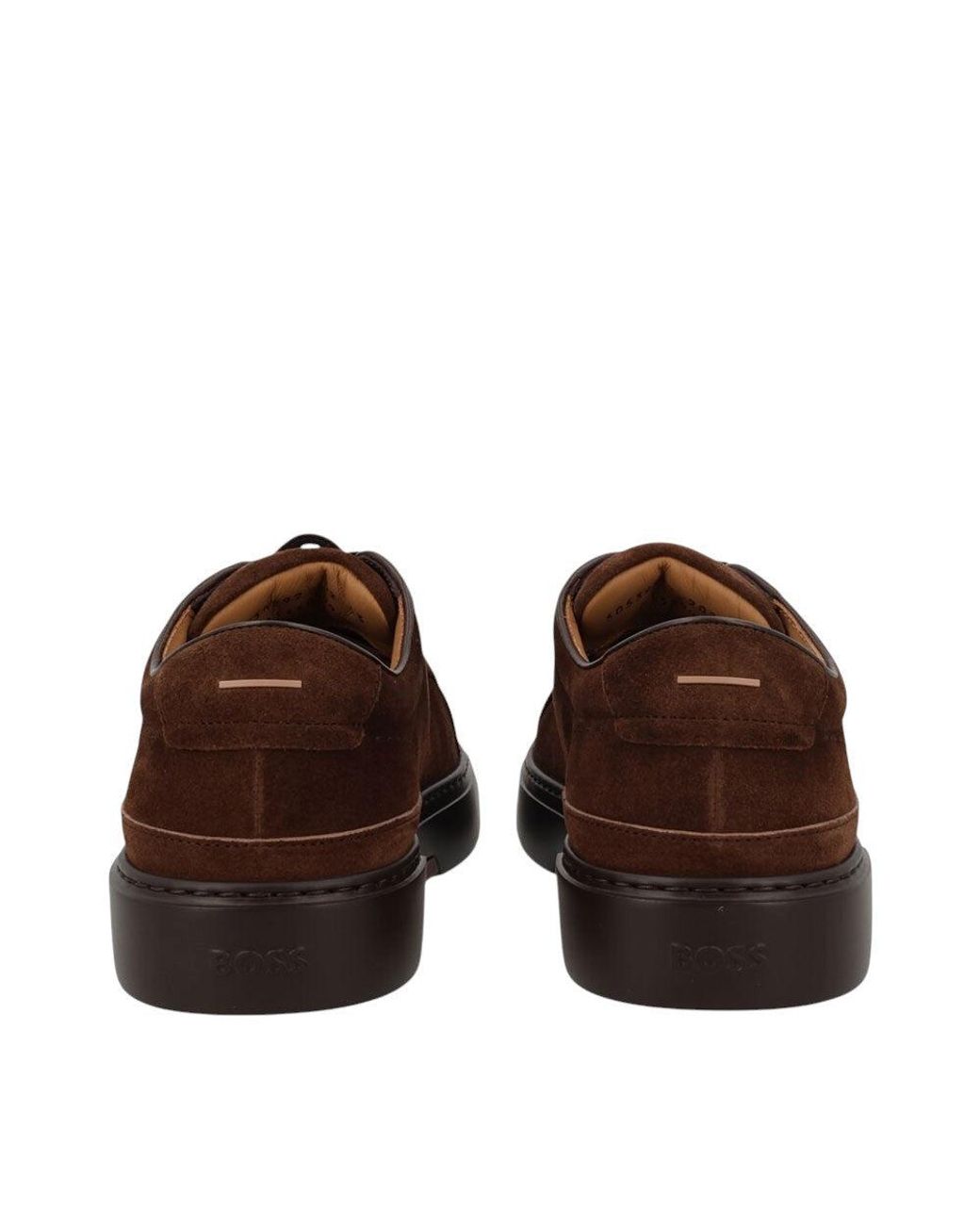 Boss Brown Lace-Up Sneakers for men