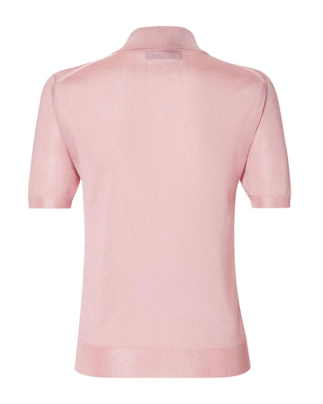 Fendi Pink Buttoned Polo Shirt