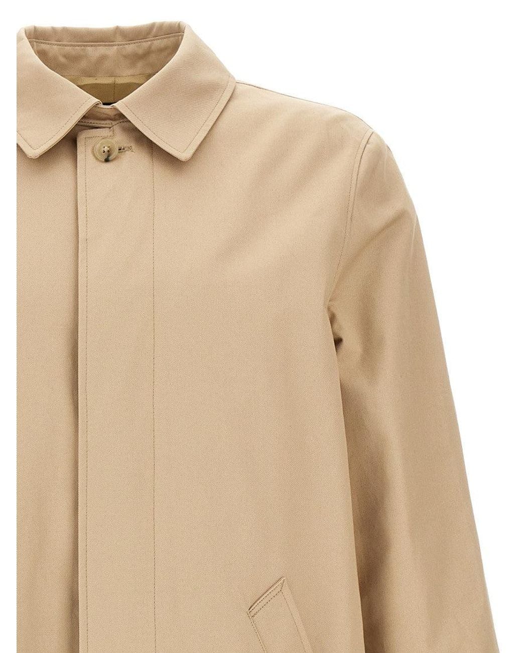 A.P.C. Natural 'Mac Ville' Trench Coat for men