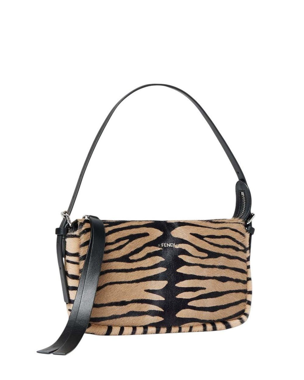 Fendi Metallic Zip Top Small